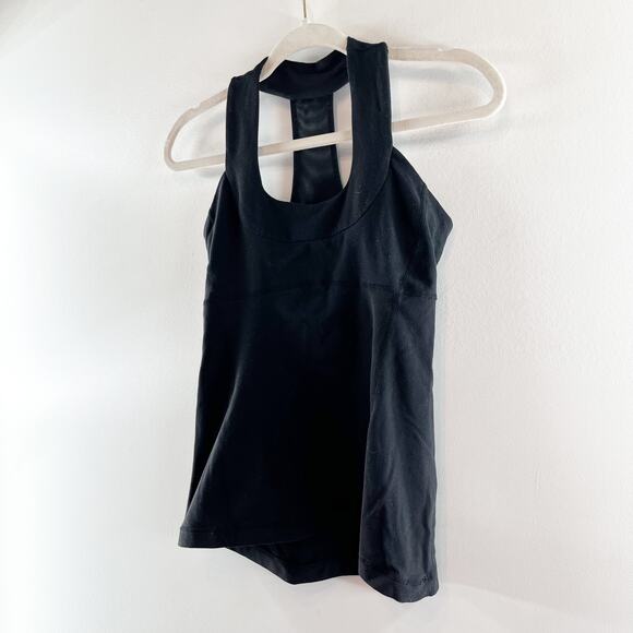 Lululemon Scoop Neck Workout Tank Top Black 6 - Picture 7 of 8
